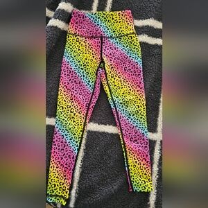ZYIA Rainbow Leopard Kids Leggings